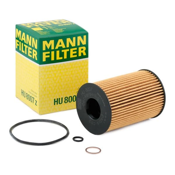 Mann Filter HU 8007 z close-up of filter media highlighting fine filtration benefits