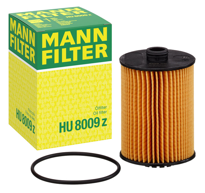 Mann Filter front view showing cartridge design and fit benefit