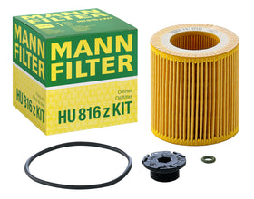 Mann Filter HU 816 z cartridge front view showing clean fit and OEM design for reliable filtration