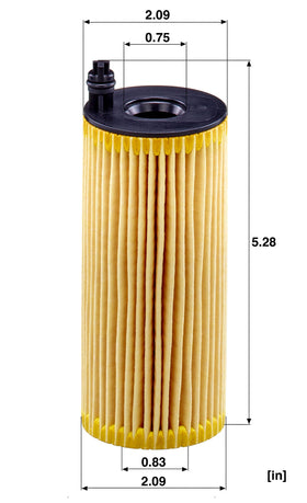 Mann Filter installed in housing illustrating direct-fit replacement advantage