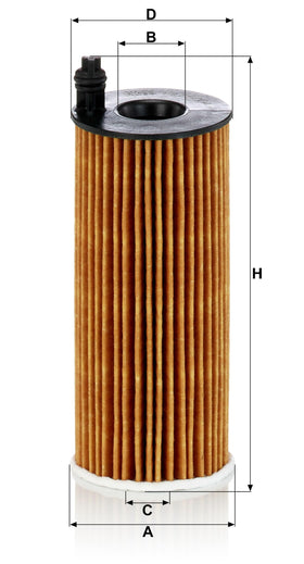 Mann Filter O-rings and end cap detail highlighting secure, leak-free seal