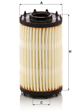 Mann Filter HU 7049 z installed in engine bay demonstrating faster oil delivery benefit