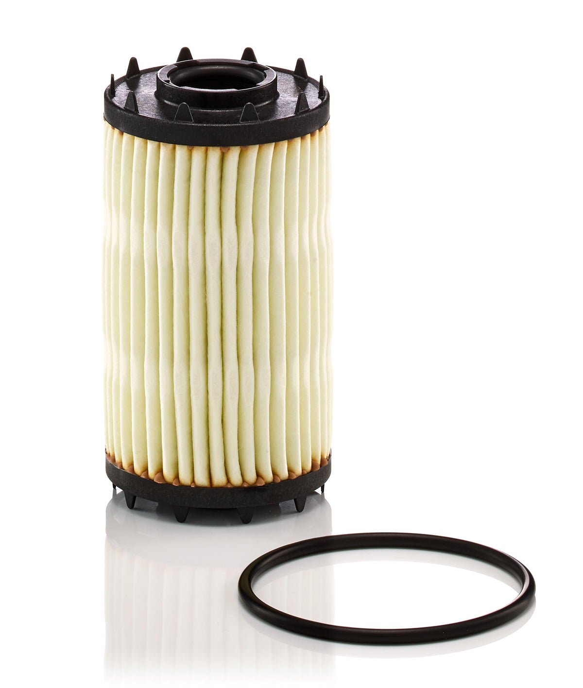 Mann Filter HU 7049 z close-up of filter media illustrating high dirt-holding capacity