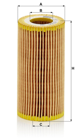 Mann Filter cartridge installed in Audi filter housing illustrating easy replacement
