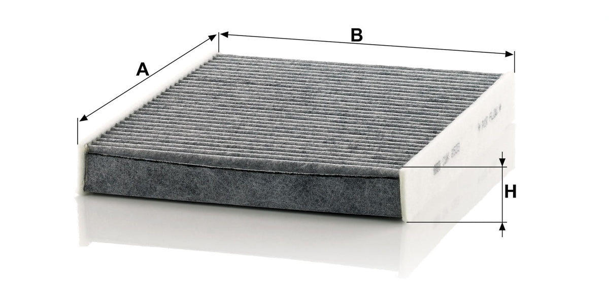 Mann Filter non-woven layer detail showing particle capture efficiency