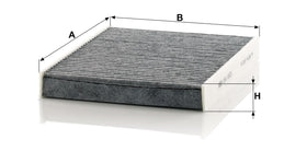 Mann Filter non-woven layer detail showing particle capture efficiency