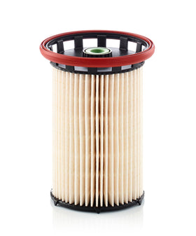 MANN-FILTER PU 8007 media close-up highlighting fine filtration for injector protection