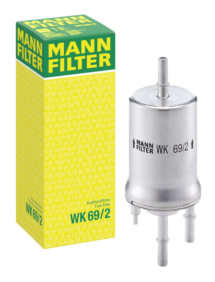 MANN-FILTER WK 69/2 front view showing robust housing and clear fitment for reliability