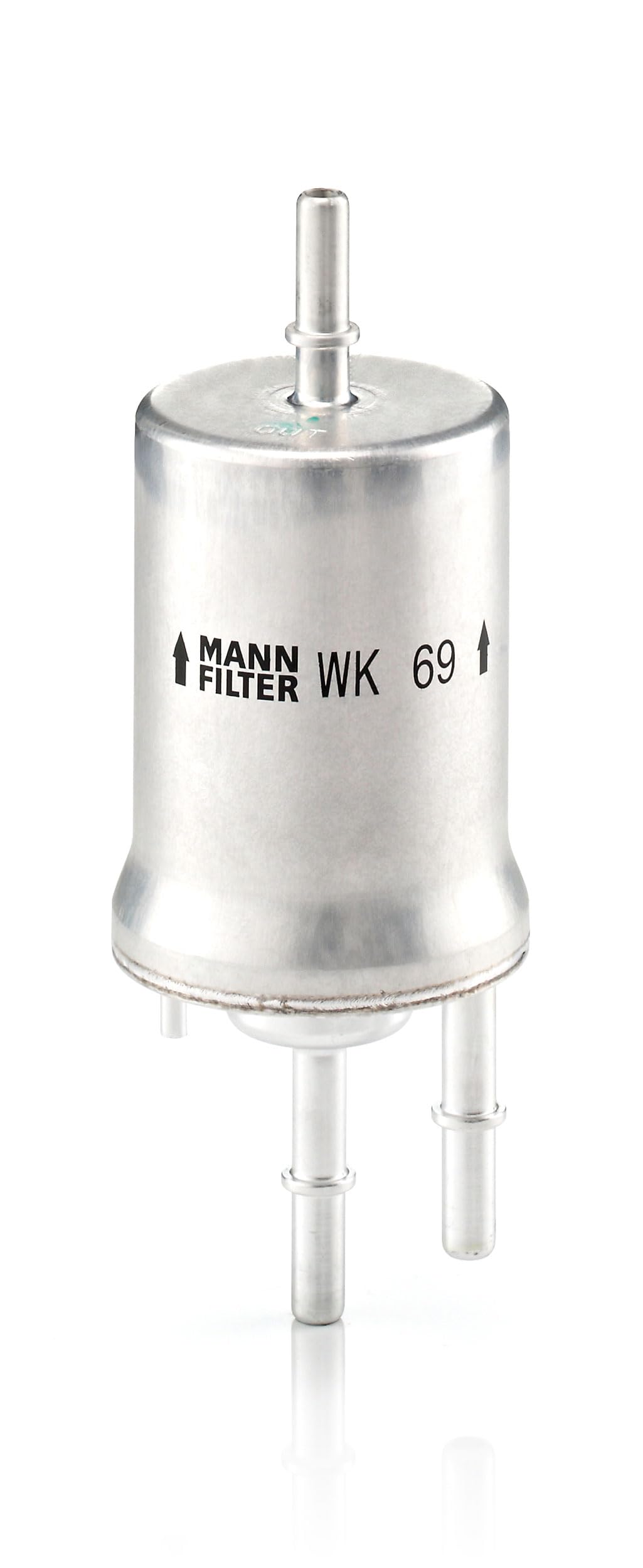 MANN-FILTER WK 69 filter media close-up showing fine filtration benefit