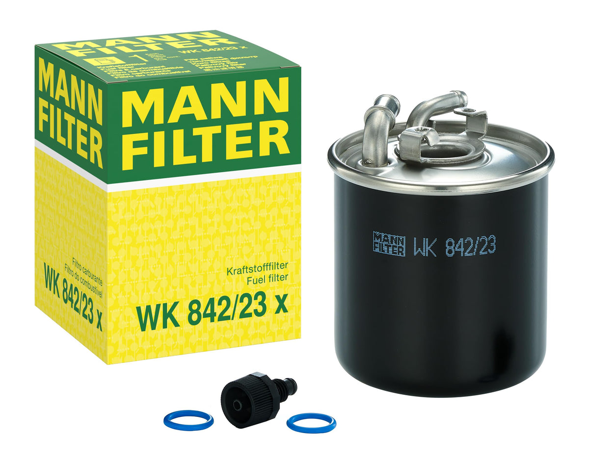 Mann Filter front view showing canister and mounting features for reliable protection