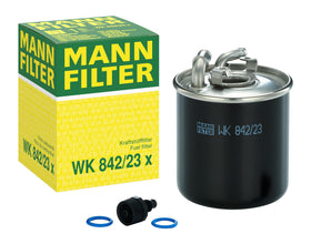 Mann Filter front view showing canister and mounting features for reliable protection