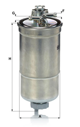 Mann Filter WK853/3X top label close-up showing part number and orientation for correct fitment
