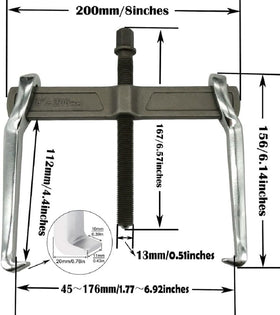MANNIFEN close-up of threaded forcing screw, smooth operation benefit