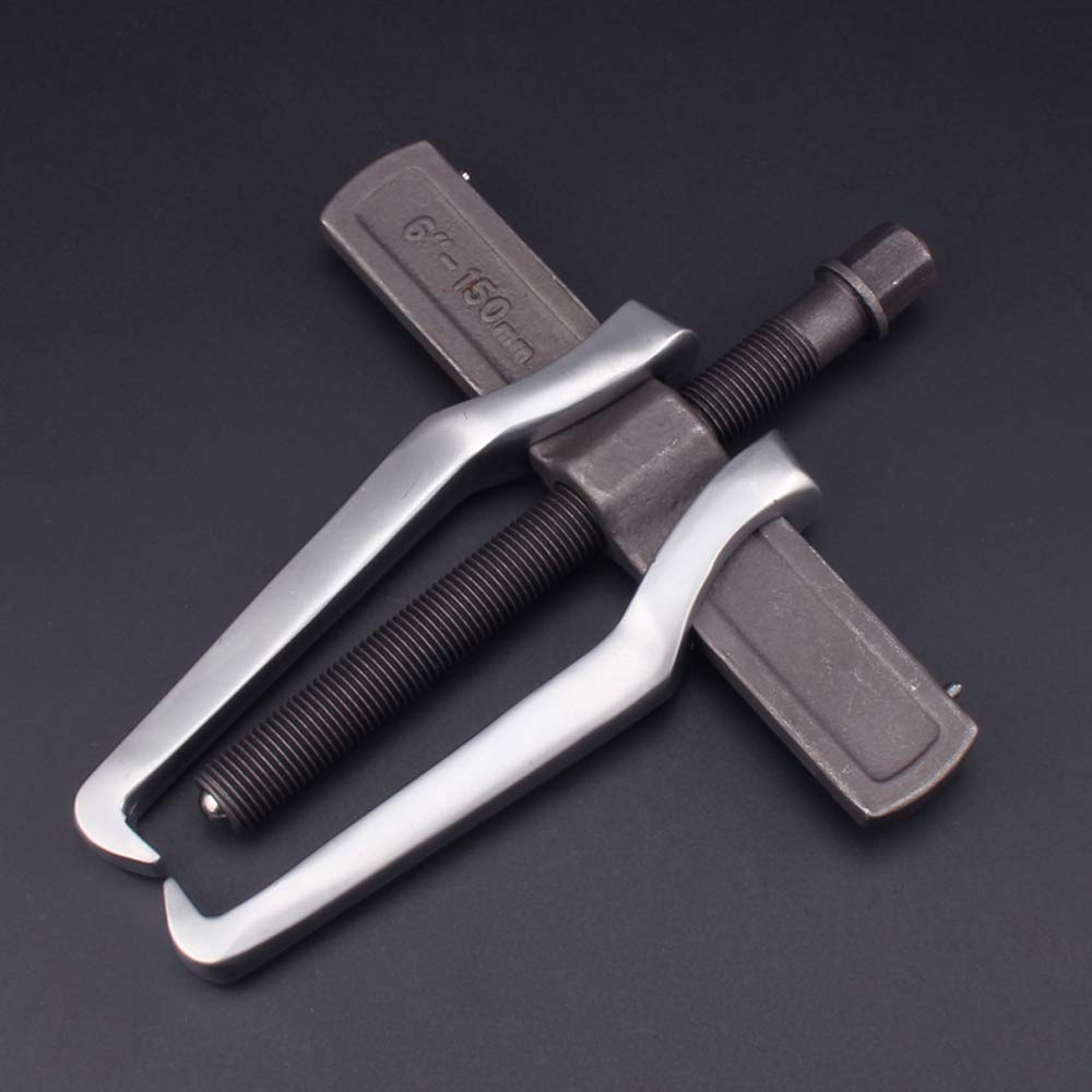 MANNIFEN front view of 6-inch 2-jaw gear puller showing compact design and durable finish