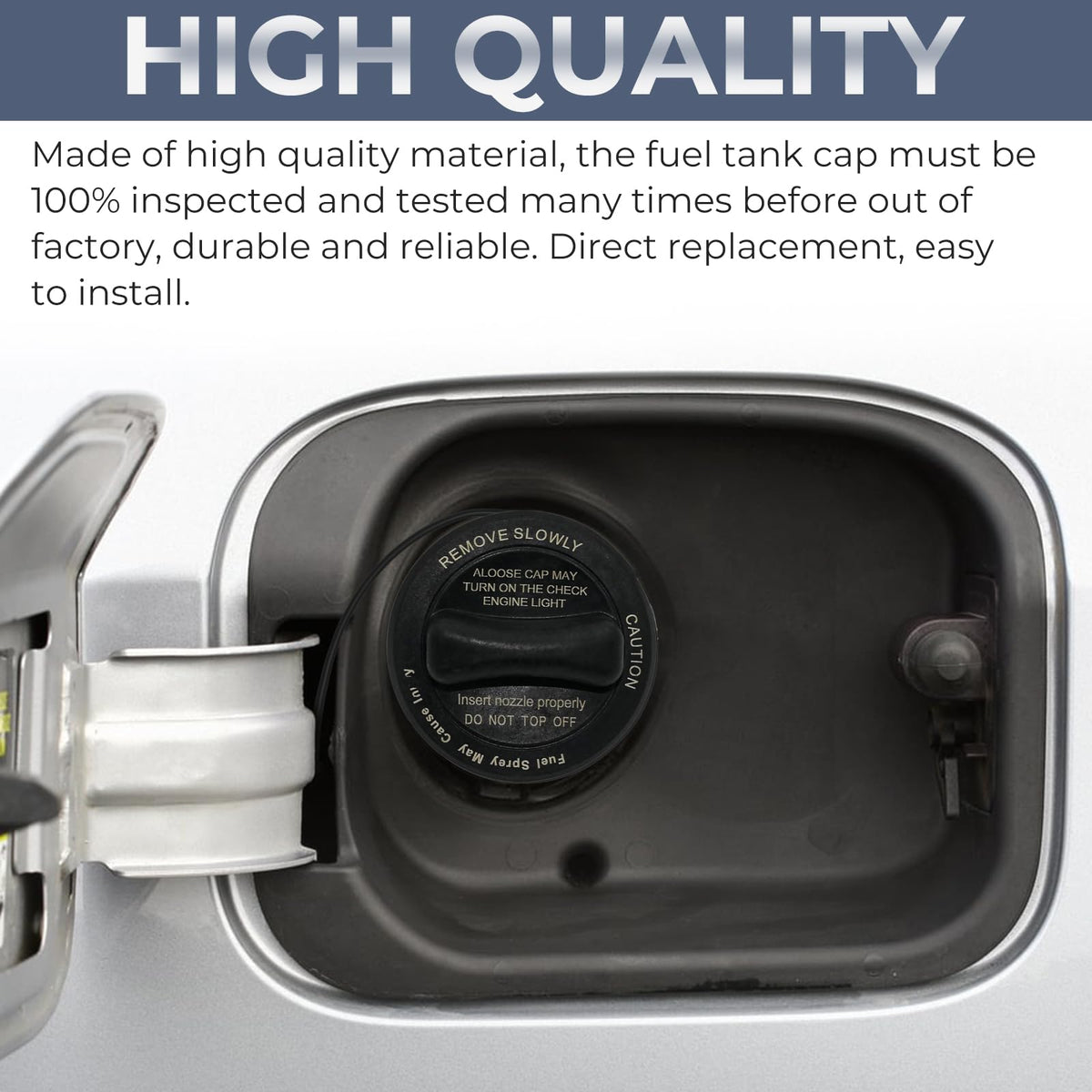 Manymiba gas cap beside ruler showing compact size advantage