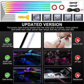 MAODANER strips along dash and door sill for customized layout