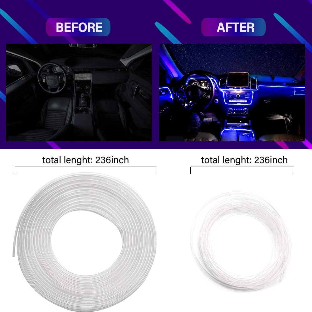 MAODANER fiber optic close-up highlighting flexible texture and brightness