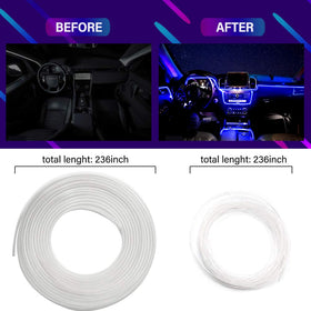 MAODANER fiber optic close-up highlighting flexible texture and brightness