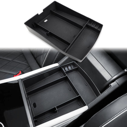 MARCHFA front view of center console tray shows clean organization benefit