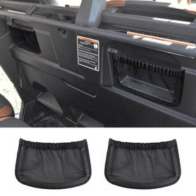 MARCHFA front view of two packaged rear backrest nets showing compact storage benefit