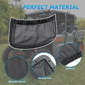 MARCHFA installed on Can Am Defender Max rear backrest for organized storage benefit