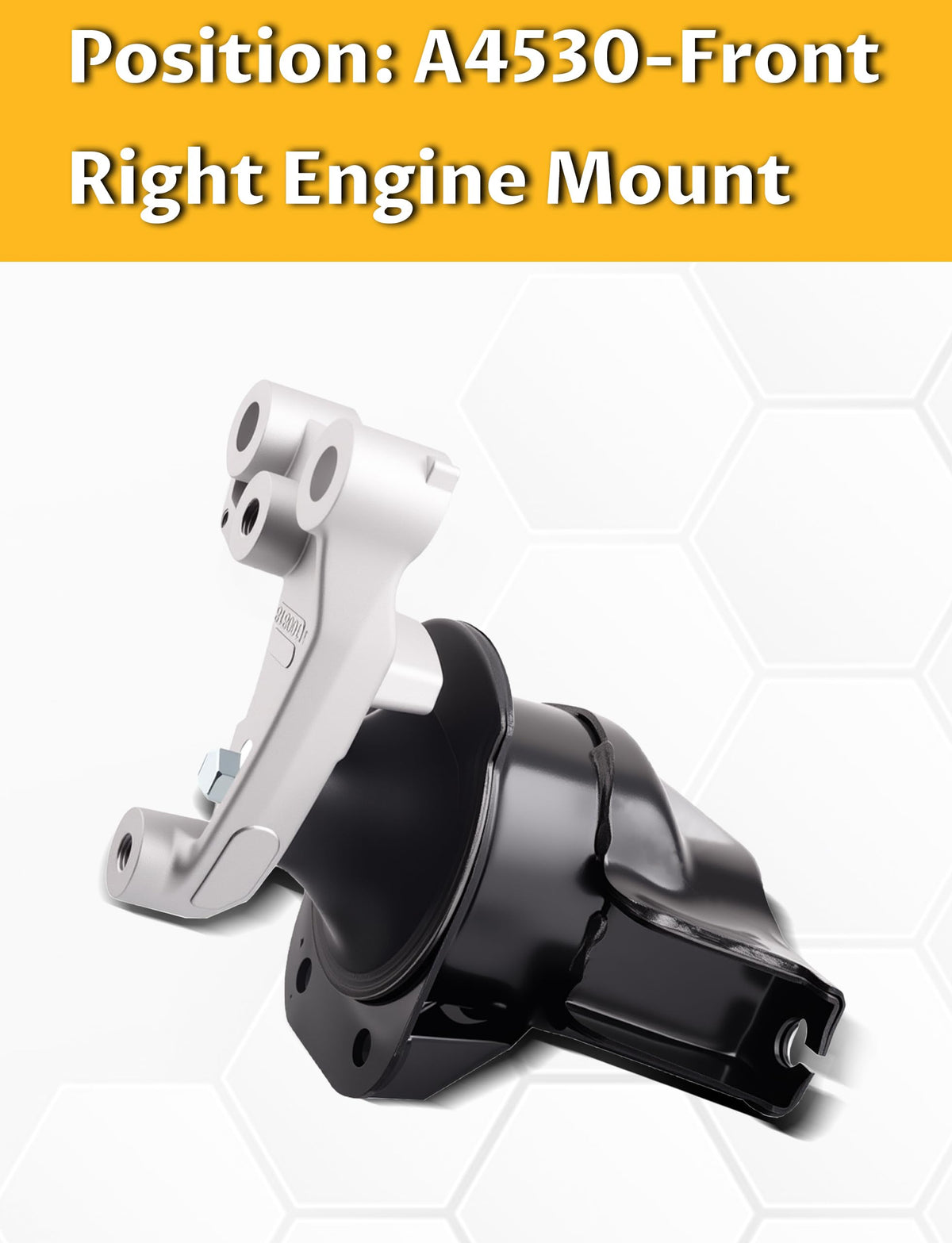 Mardarth mount installed on engine demonstrating proper alignment benefit