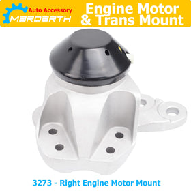 Mardarth left hydraulic transmission mount showing fluid chamber and design for improved transmission stabilization