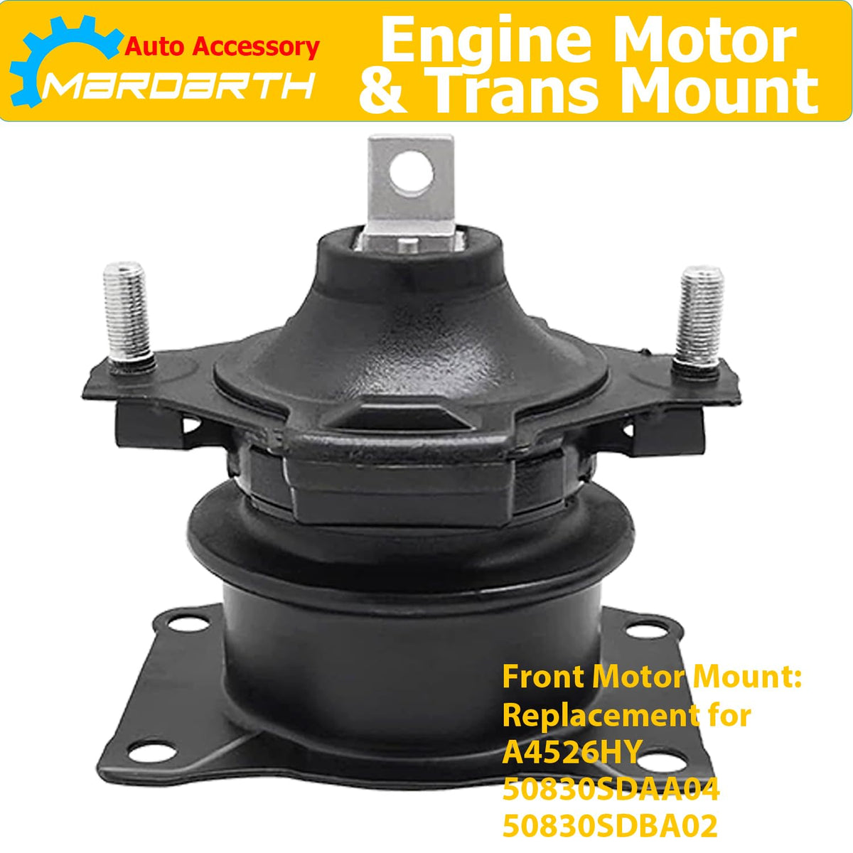 Mardarth mount held in hand to show scale and confirm correct size for 2003–2007 Accord