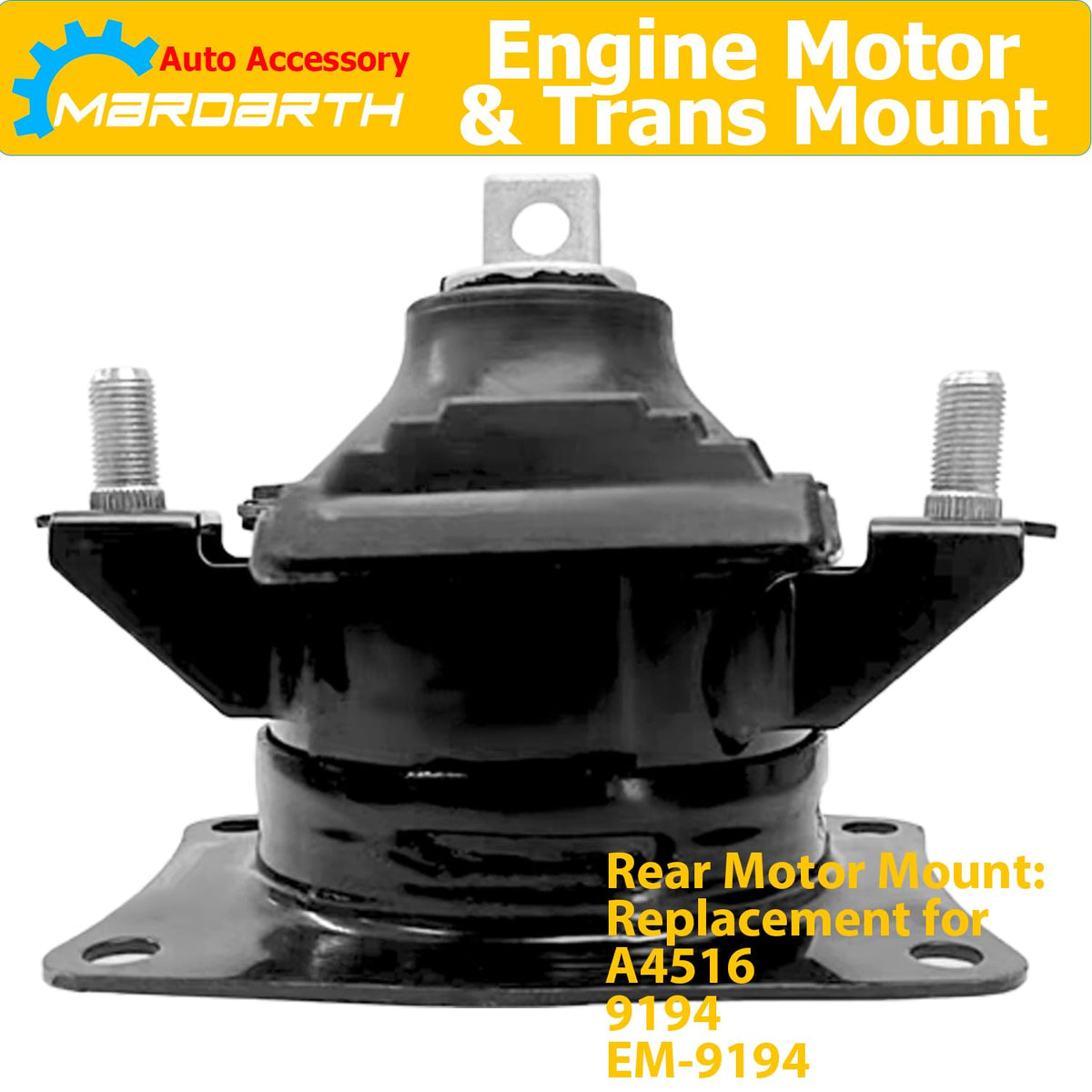 Mardarth mount installed on engine assembly demonstrating secure fit and reduced vibration