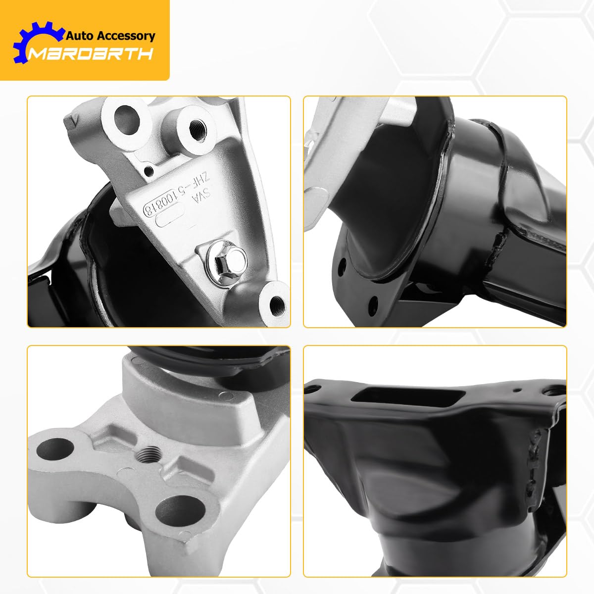 Mardarth transmission mount fitted view, restores proper driveline alignment and support