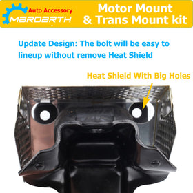 Mardarth mounts installed on engine demonstrating restored alignment and smoother ride