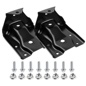 Mardarth front view of rear leaf spring bracket kit showing fitment benefit