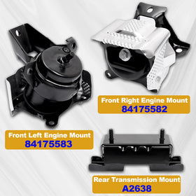 Mardarth transmission mount top view showing reinforced steel and rubber