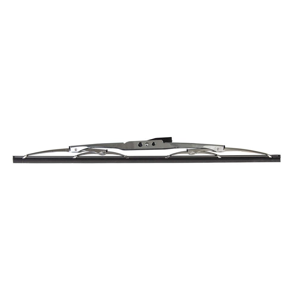 Marinco 34020S front view showing stainless frame and silicone squeegee for clear visibility