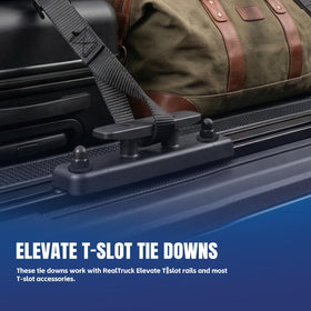 MARINOVA in truck bed securing cargo to show practical everyday use