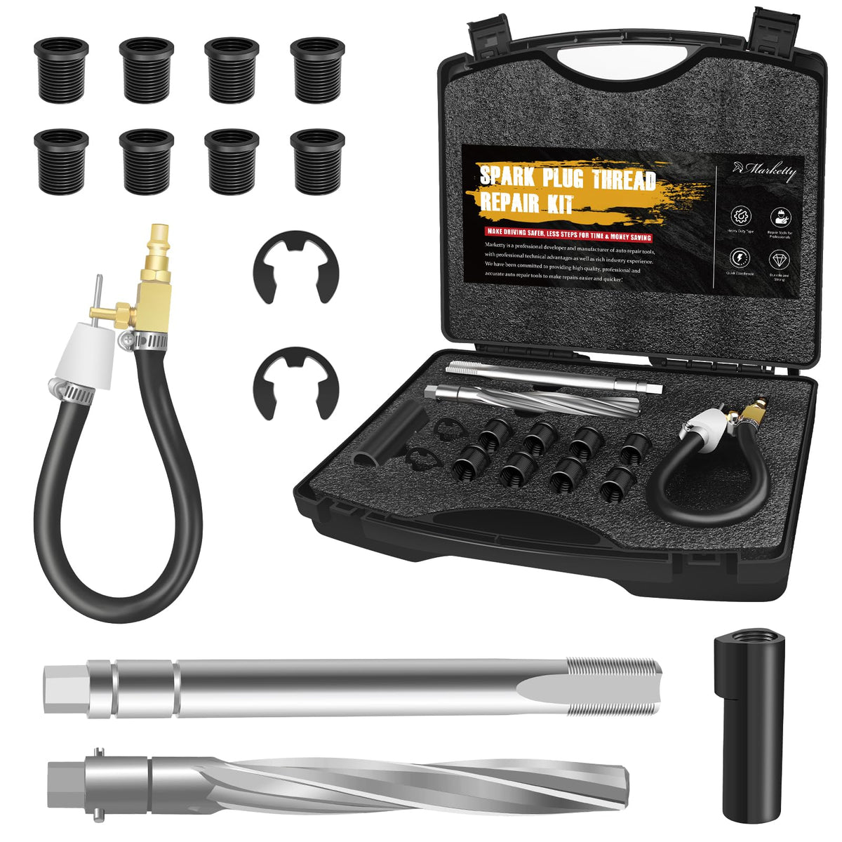 MARKETTY kit front packaging shows included parts and benefits