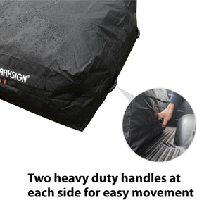 MARKSIGN heavy cargo net securing items, prevents shifting during transit