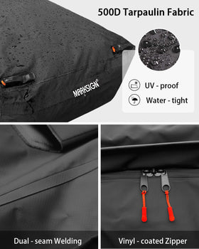 MARKSIGN folded cargo bag in storage sack for compact stowing