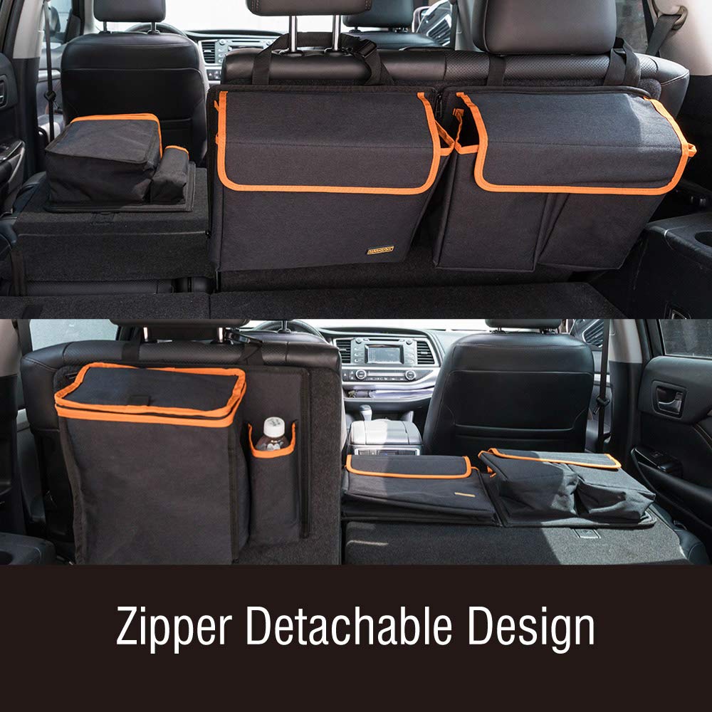 MARKSIGN headrest attachment with center strap preventing sag and adding stability