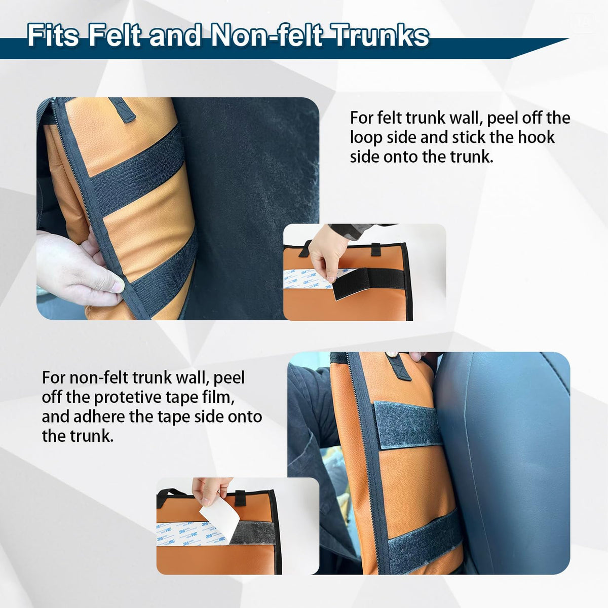 MARKSIGN installed on backseat saving trunk space and improving access
