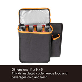 MARKSIGN interior compartments open showing pockets and organized travel gear
