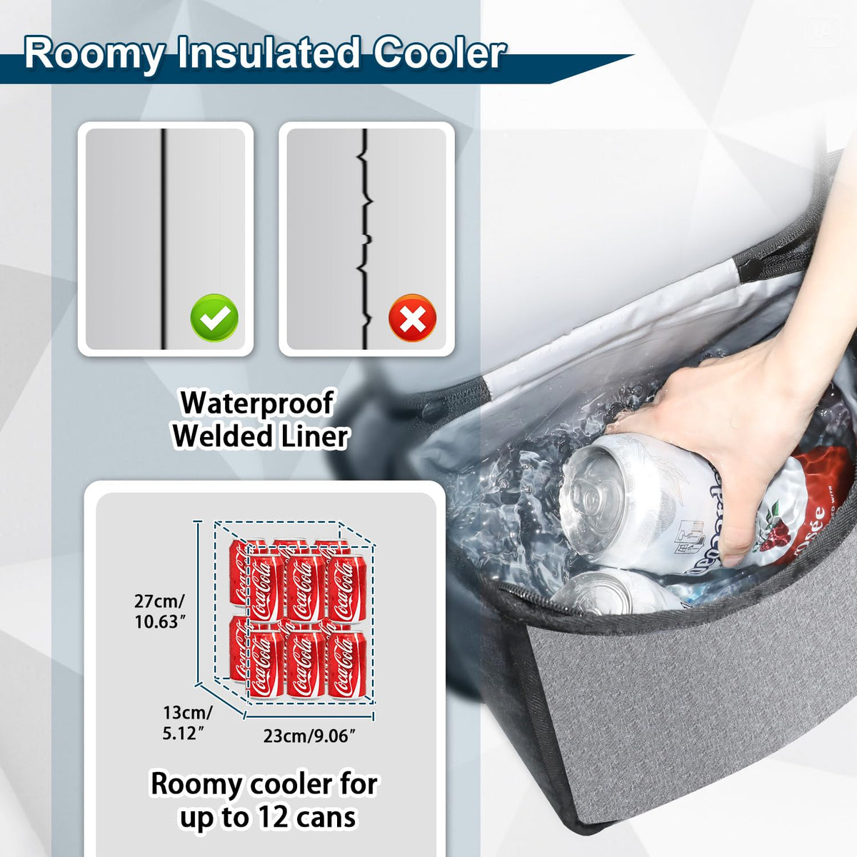 MARKSIGN detached module on seat showing portable storage convenience