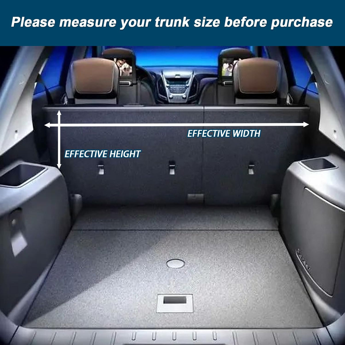 MARKSIGN installed to save trunk space with cargo neatly relocated to seat back