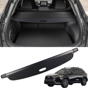 Marretoo front view installed on Corolla Cross showing a neat concealed trunk and improved privacy