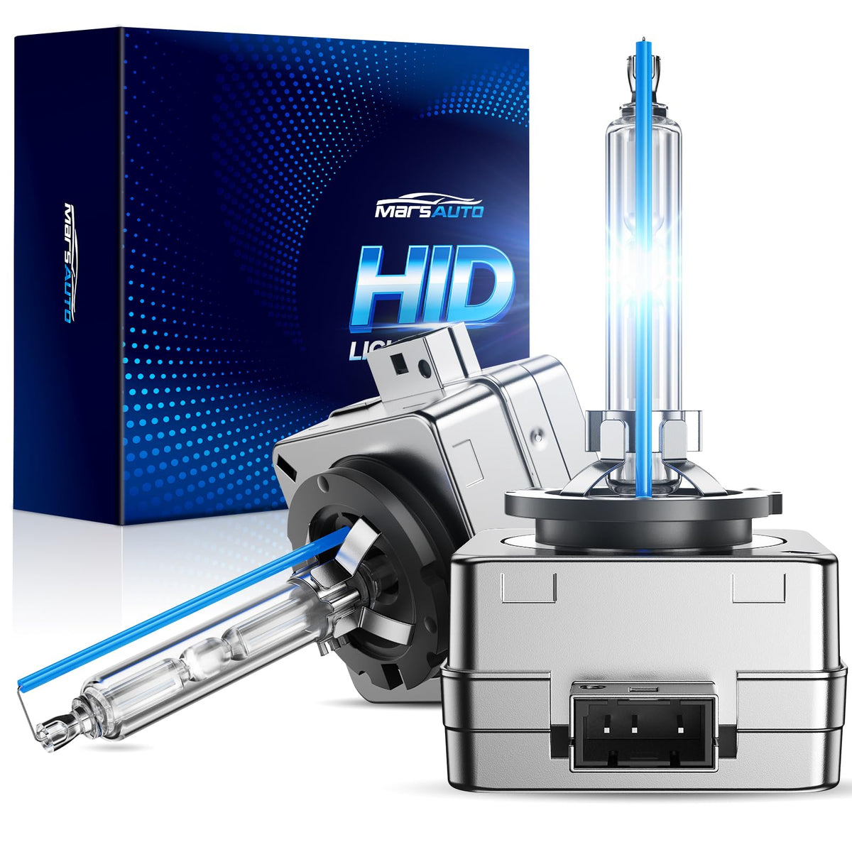 Marsauto D1S front packaging showing both bulbs and benefits