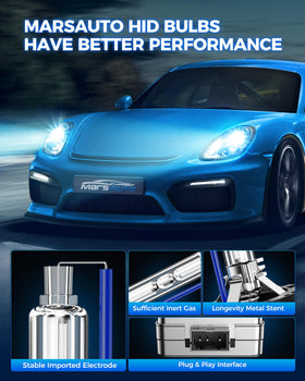 marsauto D3S night beam on road illustrating longer reach and clearer visibility