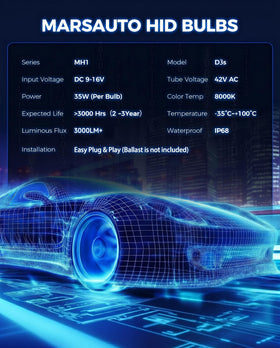 Marsauto D3S quartz glass detail demonstrating UV resistance and durability