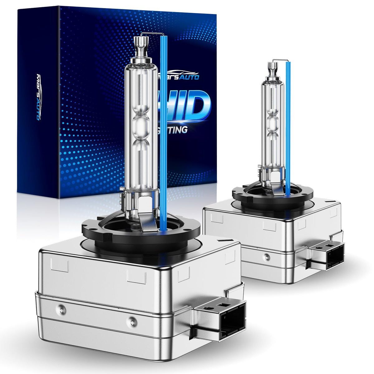 Marsauto front packaging showing D3S bulbs and model info, clear product identification