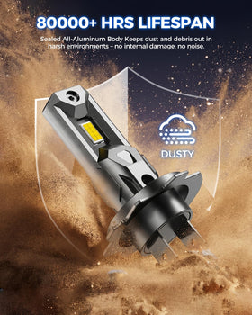 Marsauto H7 installed in headlight housing demonstrating easy plug-and-play installation