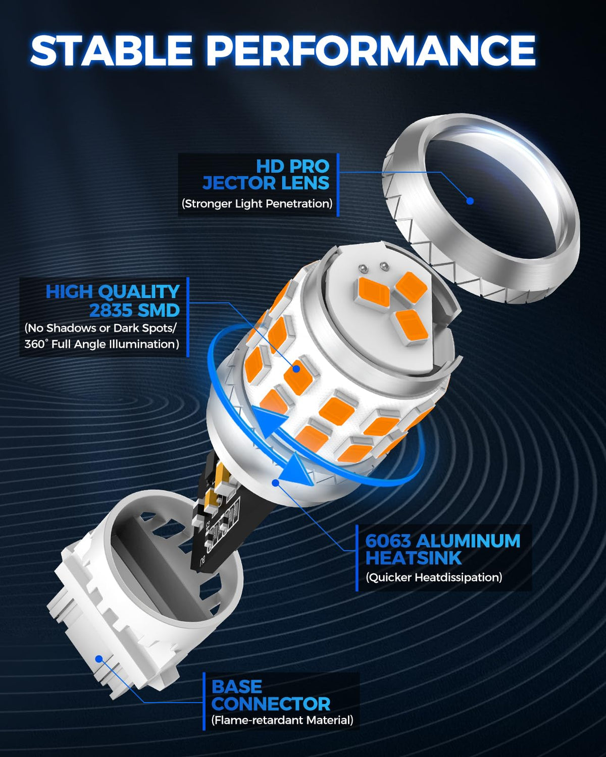 marsauto installed in vehicle turn signal improving visibility on road
